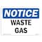Signmission Safety Sign, OSHA Notice, 7" Height, 10" Width, Rigid Plastic, Waste Gas Sign, Landscape OS-NS-P-710-L-18957 - alternate 1